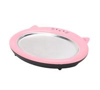 Pssopp Altri Utensili e Accessori da Rullo per Gelato Vassoio Freddo Piastra di Congelamento in Acciaio Inossidabile per Yogurt Gelato Sorbetti Granite Attività Divertenti per Genitori e Figli (PINK)