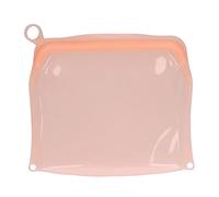 Pssopp Borsa di Stoccaggio degli Alimenti Riutilizzabile Silicone Borsa Portatile Ispessita per la - Arancione (M)