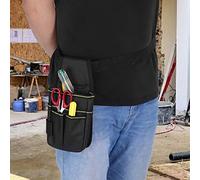 Pssopp Borsa per Attrezzi, Borsa Portaoggetti Regolabile in Tessuto Oxford 600D con Tasche Multiple per Elettricisti e Giardinieri