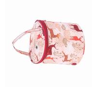 Pssopp Borsa per Maglieria Portatile di Grande capacità, Stoccaggio e Organizzatore di Filati Ecologico per Lana all'uncinetto Magli (Piccola barile rotonda)