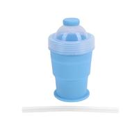 Pssopp Cannucce da 5,12 Pollici in Silicone Pieghevole per Bere, a Prova di Perdite, Stampo per Ghiaccio da Viaggio, per Congelatore, Viaggi, Palestra, Casa, Picnic, Piscina, Barbecue, Tazza (BLUE)