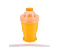 Pssopp Cannucce da 5,12 Pollici in Silicone Pieghevole per Bere, a Prova di Perdite, Stampo per Ghiaccio da Viaggio, per Congelatore, Viaggi, Palestra, Casa, Picnic, Piscina, Barbecue, Tazza (YELLOW)