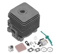 Pssopp Carburatore a Pistone Cilindro da 34 Mm, Lega di Alluminio, Kit di Riparazione Durevole per Decespugliatori FS55 FS45 FS38