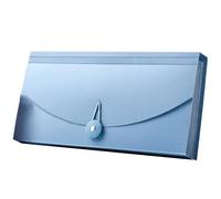 Pssopp Cartella Portadocumenti Espandibile, Organizer in Plastica con 13 Tasche per un'efficiente Archiviazione dei Documenti, Ideale per l'uso in Ufficio e in Classe (BLUE)