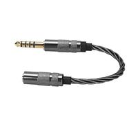 Pssopp Cavo Adattatore da 4,4 Mm a 3,5 Mm, Adattatore in Rame Placcato Argento da 15 Cm per Utenti DAP, Connettori Placcati Oro, Suono Nitido, Ampia compatibilità per Lotoo Cayin IBasso