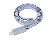 Pssopp Cavo Console USB a RJ45, Cavo Console Seriale CAT5 Piatto USB 2.0 Maschio a RJ45 Maschio 1,8 M Plug and Play per Configurazione di Switch Router e Ingegneri di Rete