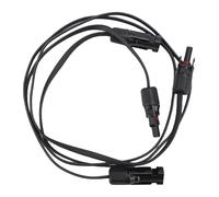 Pssopp Cavo di Estensione Solare da 1 Coppia, Connettore del Pannello Solare da 6 mm² di Cablaggio in Rame Puro per Sistemi Fotovoltaici per Campers per la Barca Domestica (1 m / 3,3 Piedi)