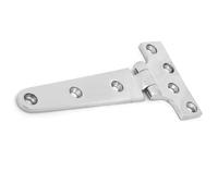 Pssopp Cerniere con Cinghia a T, Cerniere per Cancelli in Acciaio Inossidabile 316, Cerniera Tipo T Ispessita 151 X 75 X 4,5 Mm con Superficie Lucidata Elevata Durezza per Cancello in Legno Porta di