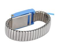 Pssopp Cinghia Polso Anti -statico in Acciaio Inossidabile Regolabile, Resistente all'usura, di Serraggio Forte, Massima flessibilità, per Manutenzione Elettronica, Workshop di Polvere