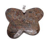 Pssopp Ciondolo in Pietra di, Cristalli Curativi Esterno Versatile Pezzo Decorativo Ornamento Pendente a Forma di Ala Energetica per la Creazione di Gioielli Ciondolo in Pietra di, Lucida (Marrone