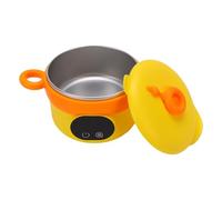 Pssopp Ciotola Scaldavivande Elettrica, Contenitori per il Pranzo Contenitore per il Pranzo Isolato con Design a Cannuccia Ricaricabile per Viaggiare con il Bambino Che Mangia Ciotola Scaldavivande