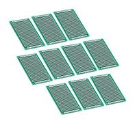 Pssopp Circuito Universale, Doppia Faccia, Prototipo PCB Fai-da-te Stagnato 10 Pezzi 4x6 Cm per Assemblaggio di Circuiti Elettronici