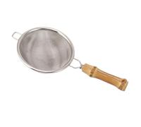 Pssopp Colino da tè in Acciaio Inossidabile a Maglia Fine con Manico Antiscivolo per tè e caffè Sfusi, 5,9 X 2,9 Pollici (Bambù)