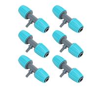 Pssopp Connettore a T da 16 Mm a 4/7, Materiale PE, Installazione Semplice, Stabile e Affidabile per Giardino, Serre e Giardinaggio Urbano