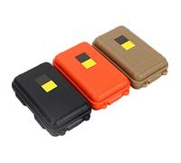 Pssopp Container Portatili e Compatti, Custodia per la Scatola da Shock per Carte di Credito, Denaro, Sigarette, Accendino, Corrispondenze, Oggetti di Valore, Gadget Elettronico, 3 Colori Assortiti,