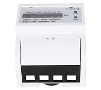 Pssopp Contatore di Energia su Rotaia per Contatore Monofase, Consumo di Energia Attiva per Monofase, Misurazione Diretta e Accurata del Consumo di Attiva, Rete CA 50 Hz Nan Nan