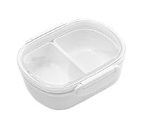 Pssopp Contenitore per Alimenti Grande Contenitore per il Pranzo in PP PS ABS 950ML con Scomparti Multipli Striscia Sigillante in Silicone Adatto Al Microonde per Viaggi in Campeggio a Casa in