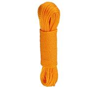 Pssopp Corda in Nylon, Corda Robusta da 20 M per Campeggio, Giardinaggio con Lunghezza Regolabile per Uso Esterno (ORANGE)