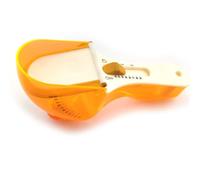 Pssopp Cucchiaio Regolabile, Dosatore Scorrevole con Divisore e Scala, Colore Arancione, for cucinare e Misurazione Ingredienti (Arancione Grande)
