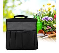 Pssopp Custodia per Inginocchiatoio da Giardino, Tessuto Oxford Portatile 600D, Tasche Multiple per Attrezzi e Accessori, Ideale per Gli Appassionati di Giardinaggio (Black)