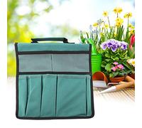 Pssopp Custodia per Inginocchiatoio da Giardino, Tessuto Oxford Portatile 600D, Tasche Multiple per Attrezzi e Accessori, Ideale per Gli Appassionati di Giardinaggio (Green)