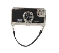 Pssopp Custodia per la Fotocamera Vintage 3D con Cordino, Compatibile con, Custodia TPU Nera di Alta qualità, Idea per Uomini Ragazzi Femminili Ragazze Vintage Fotocamera 12 (#1)