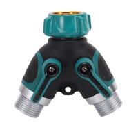 Pssopp Distributore di Tubi Sdoppiatore per Rubinetto, Regolabile per Prevenire Perdite Adattatore per Distributore di Irrigazione a 2 Vie per Carichi Pesanti di Tipo Y per il Lavaggio del Giardino
