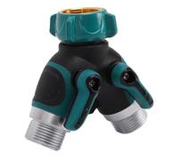 Pssopp Distributore di Tubi Sdoppiatore per Rubinetto, Regolabile per Prevenire Perdite Adattatore per Distributore di Irrigazione a 2 Vie per Carichi Pesanti di Tipo Y per il Lavaggio del Giardino
