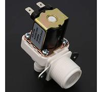 Pssopp Elettrovalvola CA 220 V, Valvola di Controllo dell'acqua Normalmente Chiusa in Plastica, Design Compatto per Produttori di Ghiaccio Ed Elettrodomestici