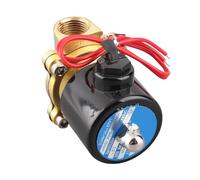 Pssopp Elettrovalvola Elettrica Normalmente Chiusa 1/2 DN15 con Corpo in Lega di Zinco per il Controllo del Flusso di Acqua Aria Olio