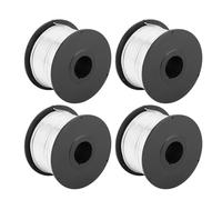 Pssopp Filo di Ancoraggio per Tondo per Cemento Armato, 4 Pezzi, 0,8 Mm, 110 M per Rotolo, in Acciaio Morbido a Basso Tenore di Carbonio, per Legatrici Automatiche di Tondo per Cemento Armato,