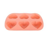 Pssopp Forma a Forma di Cuore in Silicone Flessibile Lungo per il Terreno della Torta Al Cioccolato e 6 Forme del Cuore per la Produzione di Dolci, Cucina, Louças