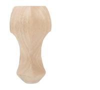 Pssopp Gambe per Mobili in Legno Massello, 4 Pezzi, Intagliate a Mano, per Divano, Tavolino da caffè, Mobile TV, con Venature Naturali del Legno, Ideali per Tavolino da caffè, Divano e (12 * 6 cm)