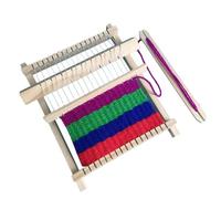 Pssopp Giocattoli Educativi per la Tessitura di Materiali in Legno Naturale, Tessitori, Macchine per Tessere per Bambini per Bambini