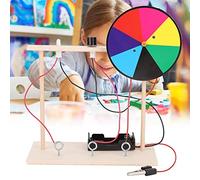 Pssopp Giocattolo per Esperimenti di Scienze Fisiche per Bambini Kit di Apprendimento della Fisica con Circuito Motore Cicalino a Diodi in Materiale di Legno Sicuro per Giocattolo