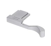 Pssopp Impugnatura per Pollice della Fotocamera, Supporto per Poggiapollice con Slitta Calda in Lega di Alluminio con Design Ergonomico, per Fotocamere X100VI X100V X100F XE3 XE4 (SILVER)