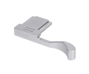 Pssopp Impugnatura per Pollice della Fotocamera, Supporto per Poggiapollice con Slitta Calda in Lega di Alluminio con Design Ergonomico, per Fotocamere X100VI X100V X100F XE3 XE4 (SILVER)