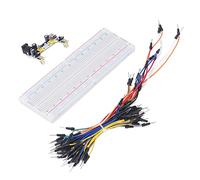 Pssopp Kit Breadboard, Starter Kit Elettronico Universale 830 Punti con Cavi Jumper di Alimentazione per la Programmazione di Progetti Fai Te