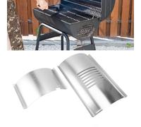 Pssopp Kit per Polli da Carne in Acciaio Inossidabile, Resistente Copertura Scorrevole per Accessori per Griglia per Barbecue e Kit Inferiore per Cucinare all'aperto