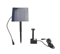 Pssopp Kit Pompa Acqua Solare Pompa Fontana Solare ABS da 4,5 a 10 V da 0 a 150 Cm Testa da 0 a 200 L H Flusso per Bagno per Uccelli Giardino Cortile Piscina Acquario
