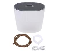 Pssopp Lavatrice Automatica a Coppa, Manovra Che Risparmia una Potente Luce di Pulizia e un Detergente per Pressione Elettrica Compatta per Uso di Campeggio Esterno (WHITE)