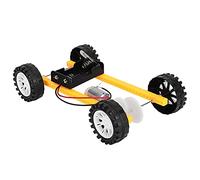 Pssopp Materiale Scolastico Pacchetto Scientifico Automobile Giocattolo Educativo per Veicoli a Motore DC con Materiali Ecologici in Legno per Bambini Che Imparano le Basi di Matematica e Fisica
