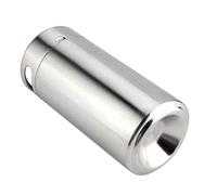 Pssopp Mini Barile di Birra in Acciaio Inossidabile da 4 Litri con Coperchio a Spirale, Barile per Birra Fatta in Casa, con Rubinetto in Materiale per Uso Alimentare, Compatibile per lo