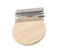 Pssopp Mini Telaio per Rammendo, Kit di Riparazione Portatile per Jeans e Calzini, Dispositivo per Rammendare Tessuti, Ideale per gli Amanti del Fai da Te (Capelli corti rosa)