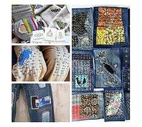 Pssopp Mini Telaio per Rammendo, Kit di Riparazione Portatile per Jeans e Calzini, Dispositivo per Rammendare Tessuti, Ideale per gli Amanti del Fai da Te (Come mostrato)