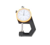 Pssopp Misuratore di Spessore, Materiale in Acciaio, Alta Precisione per Misurare Articoli in Pelle, Gioielli e Lastre di Metallo, Intervallo 0-10 Mm (Spessimetro 0-20 mm)