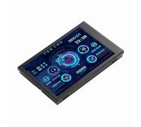 Pssopp Monitor della Temperatura del Computer, Display LCD IPS a Piccolo Schermo per il Monitoraggio dei Dati del Disco Rigido della CPU AIDA64, Utilizzo in Tempo Reale per Giocatori PC e (BLACK)