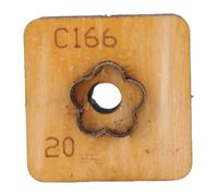 Pssopp Morma di Pelle a Forma di Fiore Stampo, Taglio in Pelle Mafiosa per il Chiavi Che Producono Progetti di Artigianato Divertimento a Mano con Base in Legno (20MM)