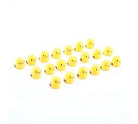 Pssopp Ornamenti da Giardino in Miniatura con Pollo Giallo, Materiale in PVC, Simpatico Paesaggio, Decorazione, 20 Pezzi, per Giardino Fatato Fai da Te