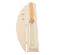 Pssopp Orologio con Sabbia Rotante in Legno Timer con Sabbia per Sauna da 15 Minuti, Orologio con Rotante in Legno Clessidra in Vetro per Bagno Sauna Spa Room NAN